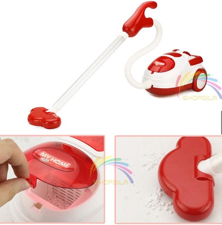 Kids Role Play Vacuum Cleaner Hoover Realistic Toy with Lights & Sounds, Hobbies & Toys