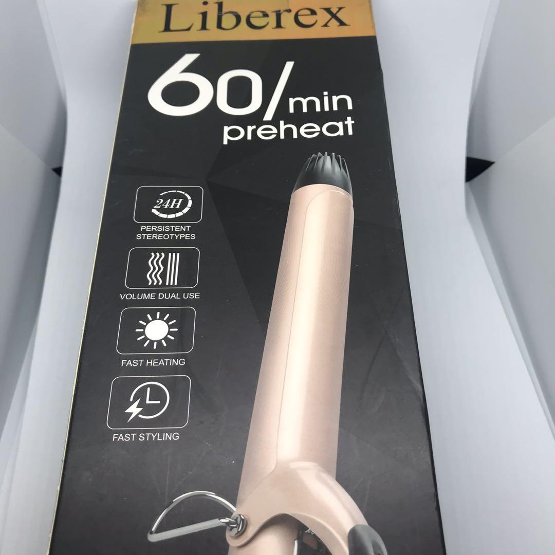 Liberex Curling Iron Tongs 25mm Curl Wand Pro Curler Tools Set