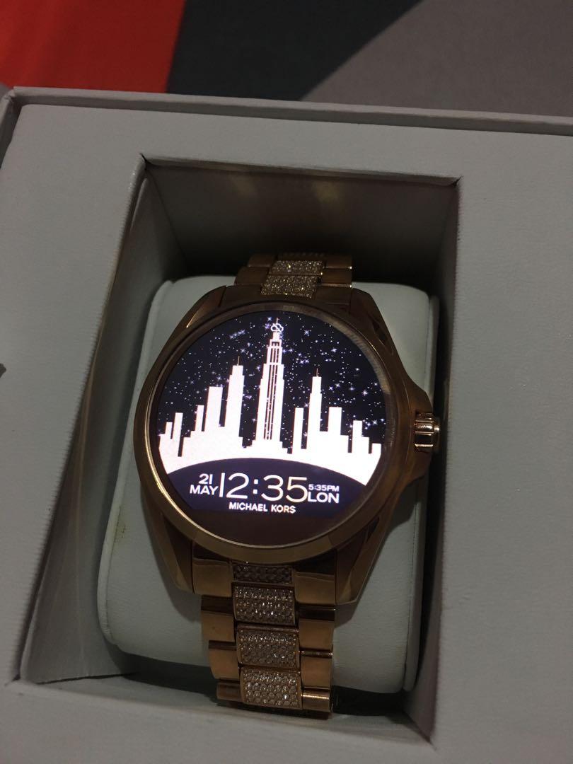 Michael Kors Access Bradshaw Rose Gold Tone Smartwatch, Mobile Phones &  Gadgets, Wearables & Smart Watches on Carousell