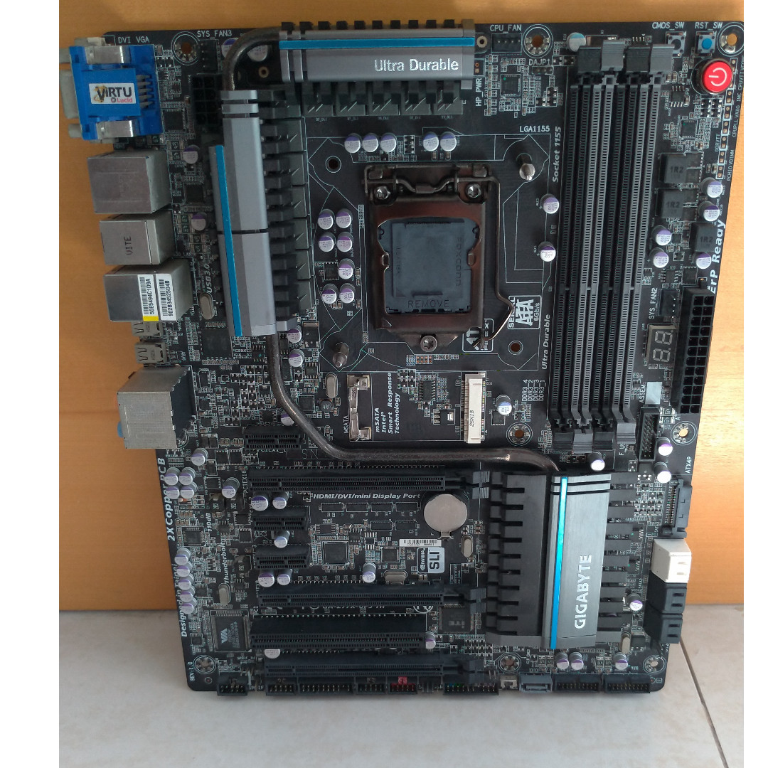 Motherboard Socket Intel 1155 Gigabyte Ga Z77x Up5 Rare Electronics Computer Parts Accessories On Carousell