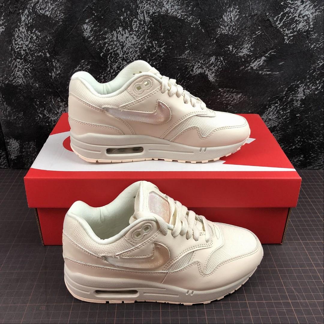 Nike Air Max 1 Jewel Swoosh Pale Ivory Women s Fashion Footwear