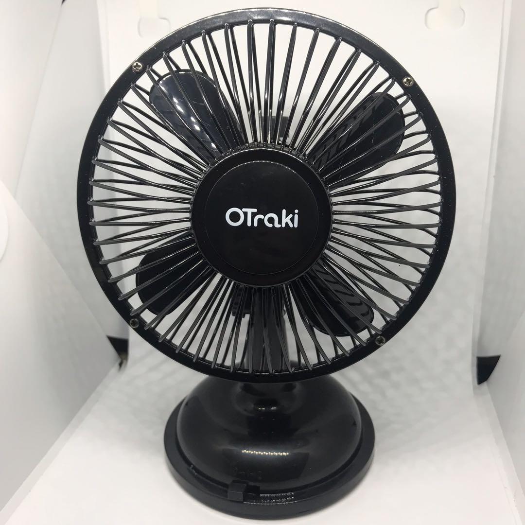 Otraki Usb Fan Oscillating Metal 4 Inch Silent Mini Desk Fan Auto