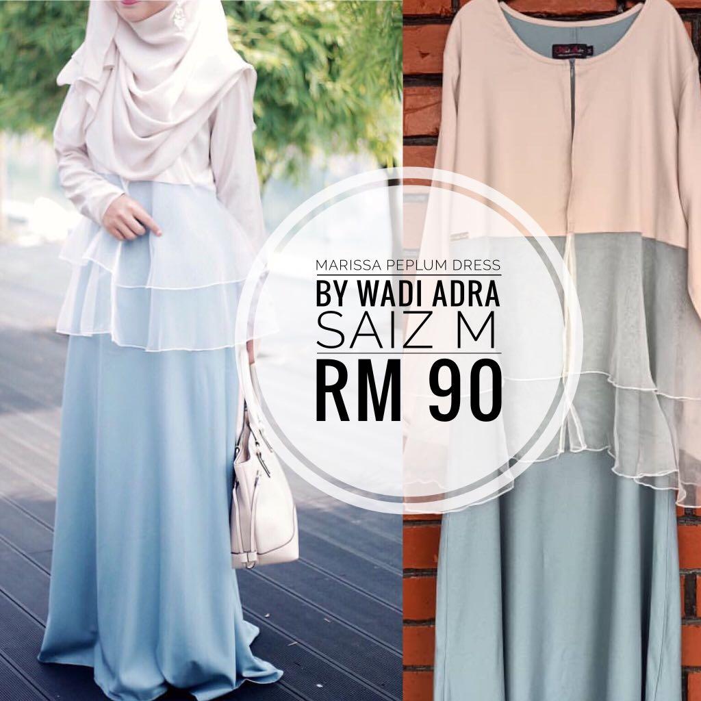 peplum dress muslimah