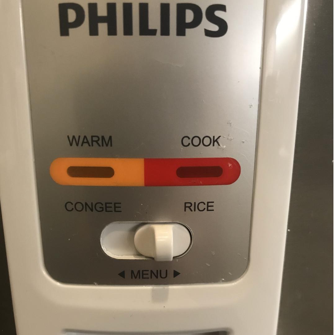 Philips Rice/ Congee Cooker Like New!, TV & Home Appliances, Kitchen