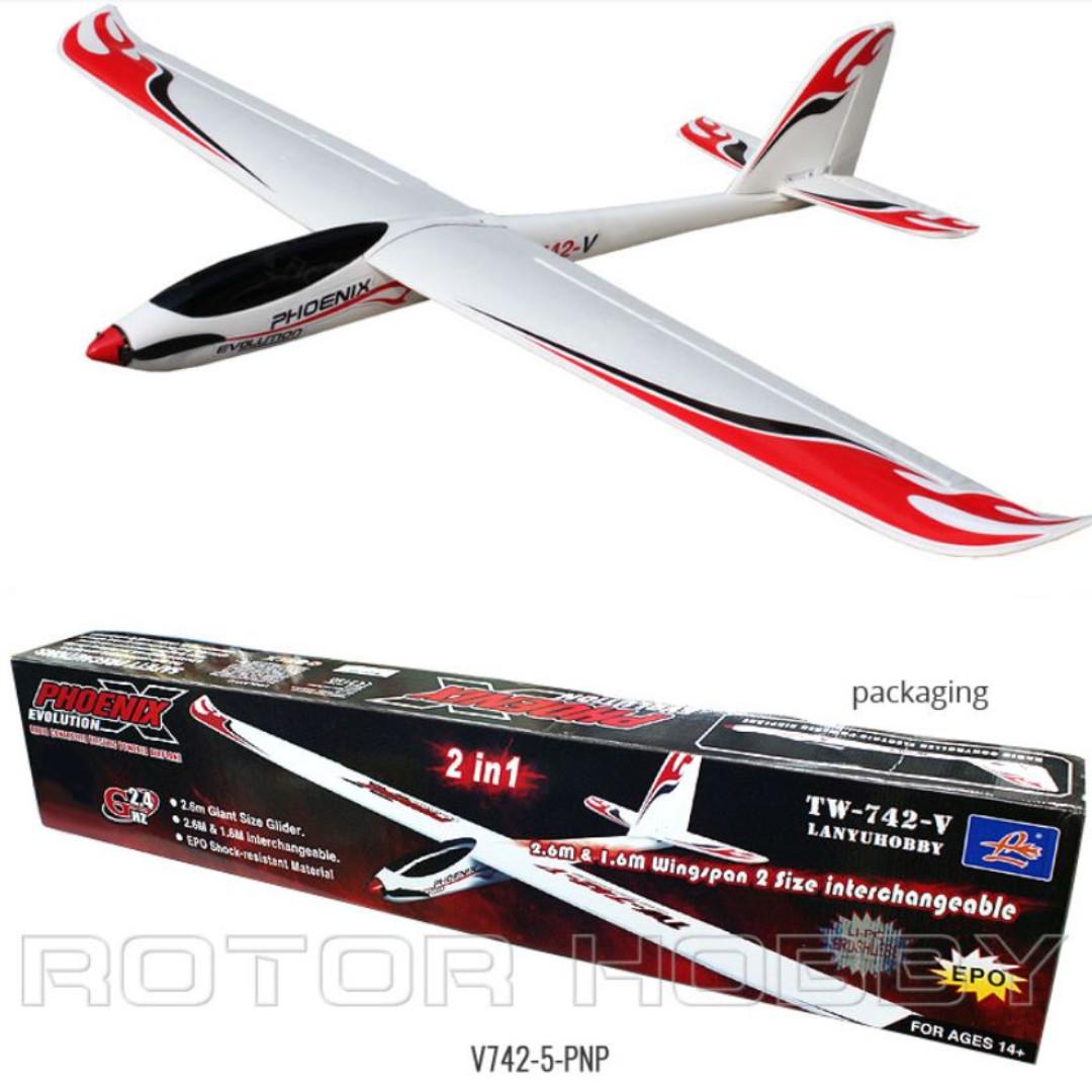 Phoenix evolution 2600mm hotsell rc glider