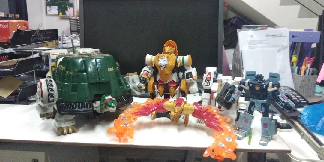Lot De 3 Figurines Power Rangers Vintage - Bandai - Robots Transformers - Collection