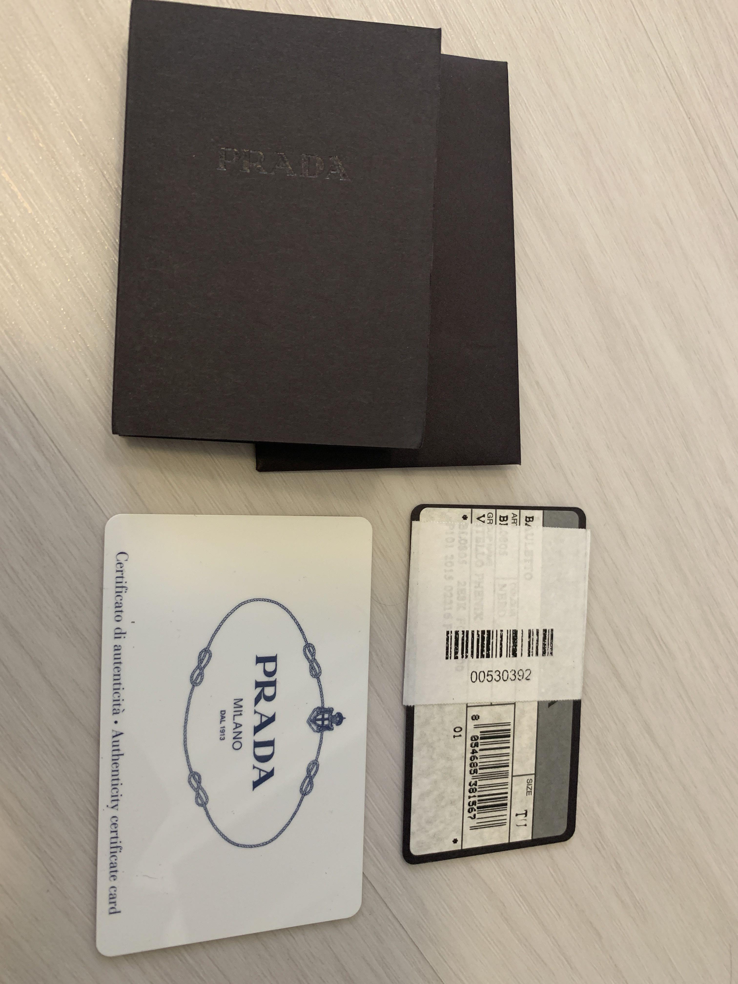 prada bag packaging