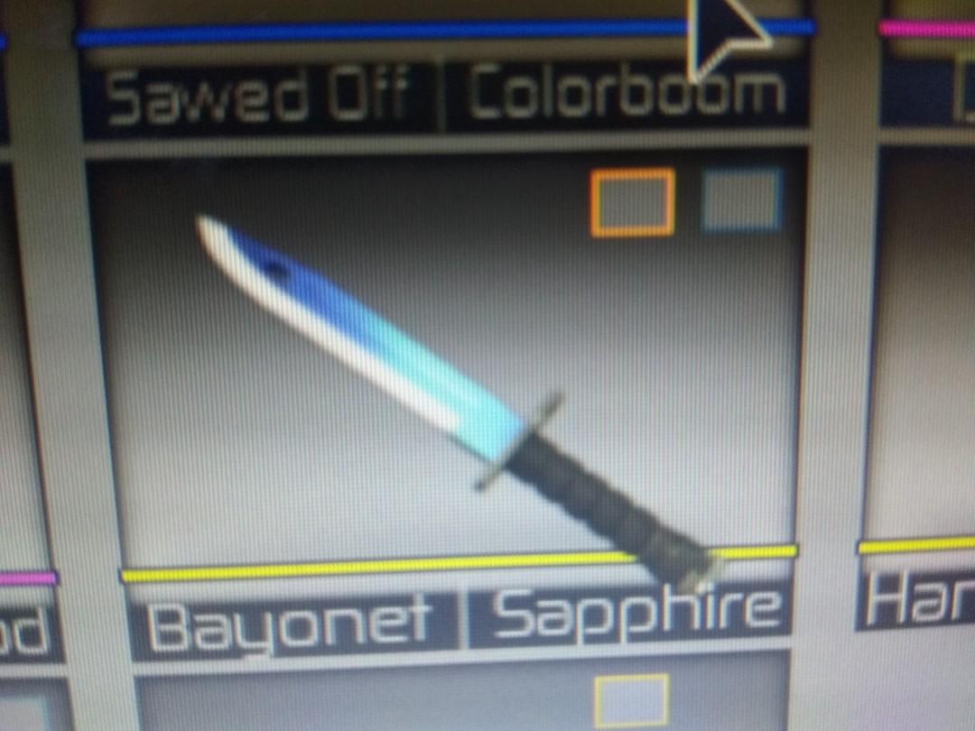 Roblox Counter Blox Bayonet Sapphire Toys Games Video Gaming - roblox murder mystery 2 corrupt ebay
