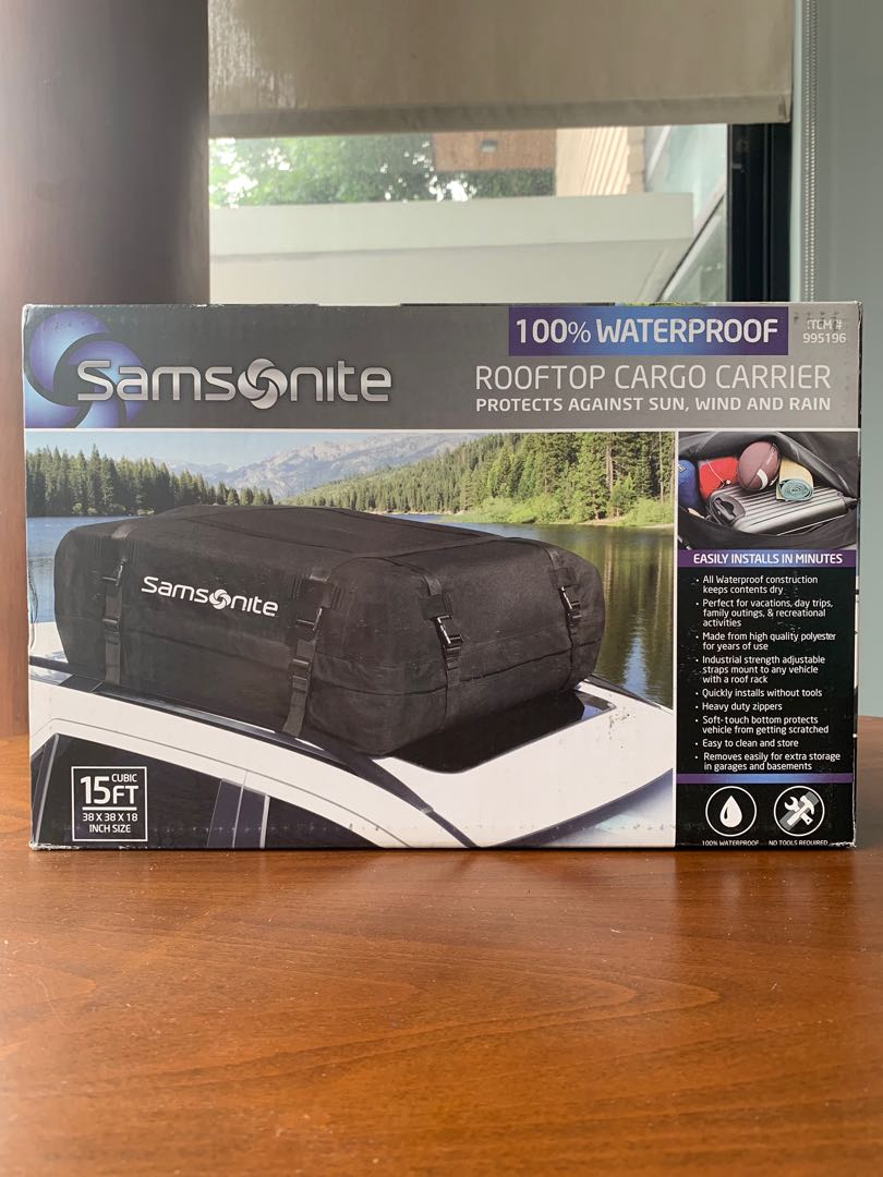 samsonite rooftop cargo carrier