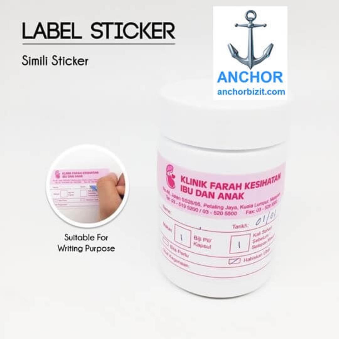 Simili Label Sticker Printing Everything Else On Carousell