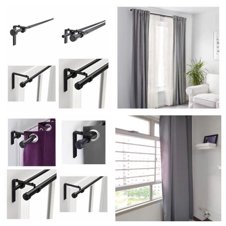Single Double Metal Curtain Rod Home Services Home Repairs On