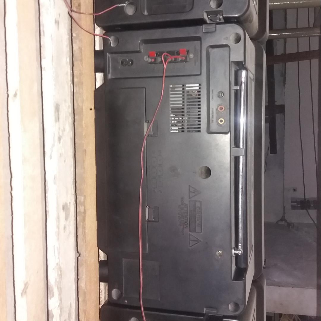 sony boombox (Category: Soundbars, Speakers & Amplifiers) located in Quezon City. Submitted by alvicph (Listing ID 248482525, Image 1). Description: working, p up only, 8812892; 09192844778 fixed price. 220V maybe tested, best for props and collectibles.