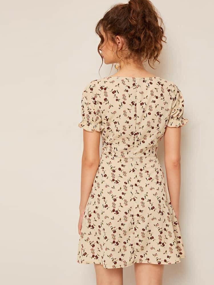tie neck ruffle cuff floral dress (Category: Dresses) located in Manila. Submitted by stephaniescollection (Listing ID 248446903, Image 3). Description: 🌼🌼WS/Resell Price 320 💫tie neck ruffle cuff floral dress 💫Free Size fits S up to M 💫1 color 💫Chiffion fabric #bandnew #goodquality #koreanfashion #korean #sale #sulit #freeshipping #wholesale #fashion #casual #cheap #dress #koreandress #freesize #affordablefashion #affordable #plussize #big