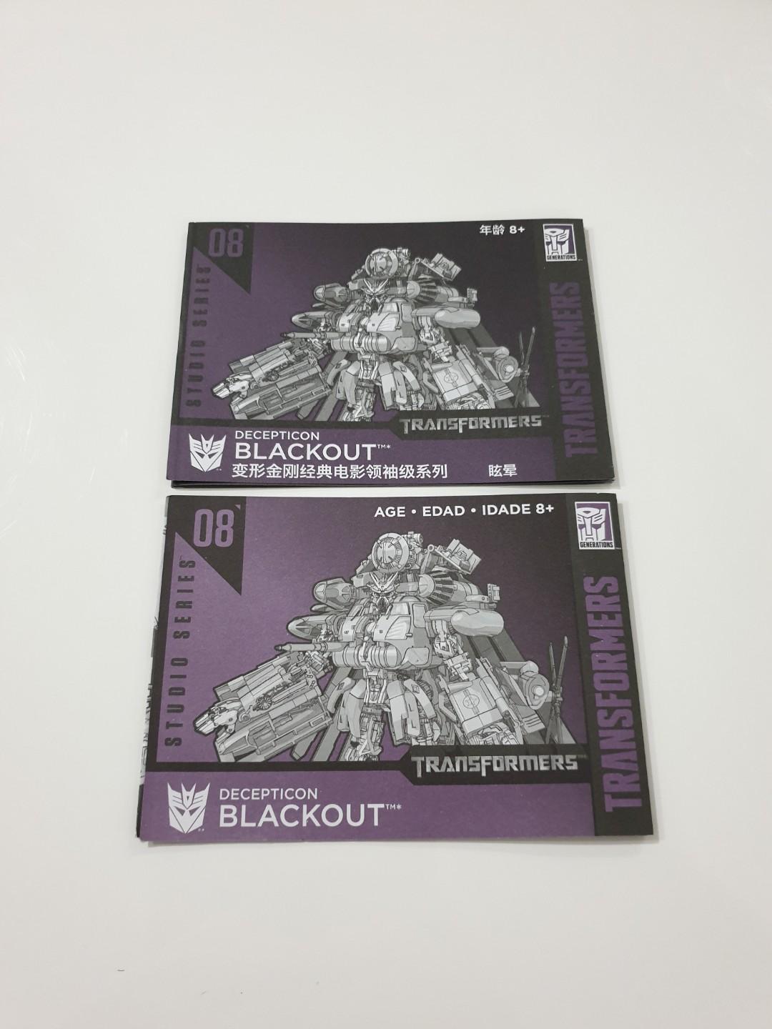 Transformers blackout on sale studio series