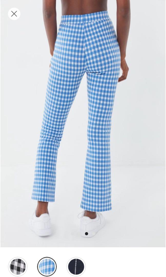 urban outfitters blue checkered pants