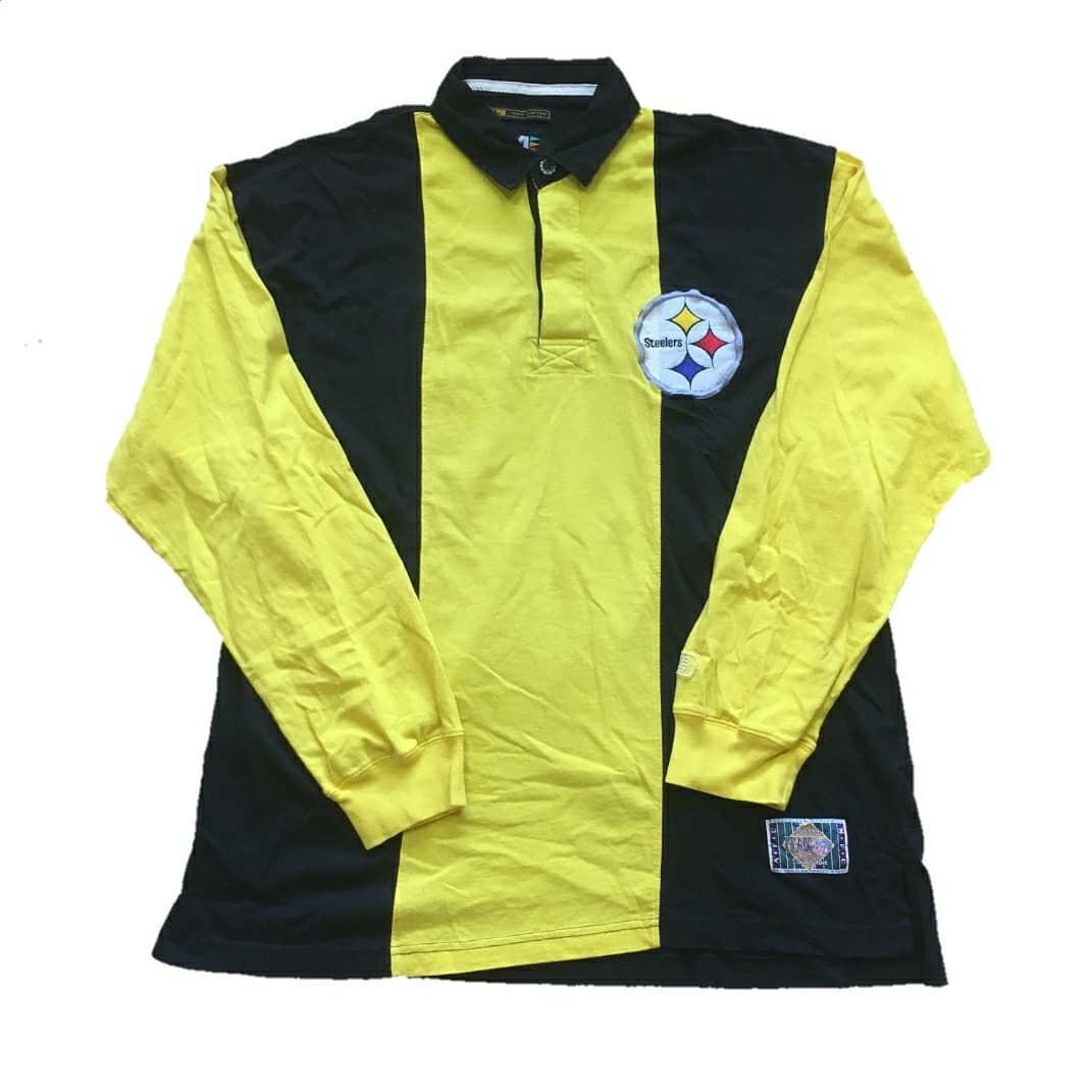 Steelers long sleeve polo shirt hot sale