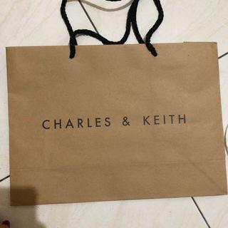 (2) Paper Bag Charles & Keith size Medium