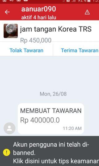 Modus akun penipu