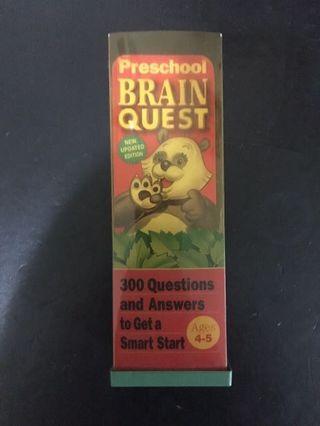 BRAIN QUEST Game Cards for PreSchool (Ages 4-5)
