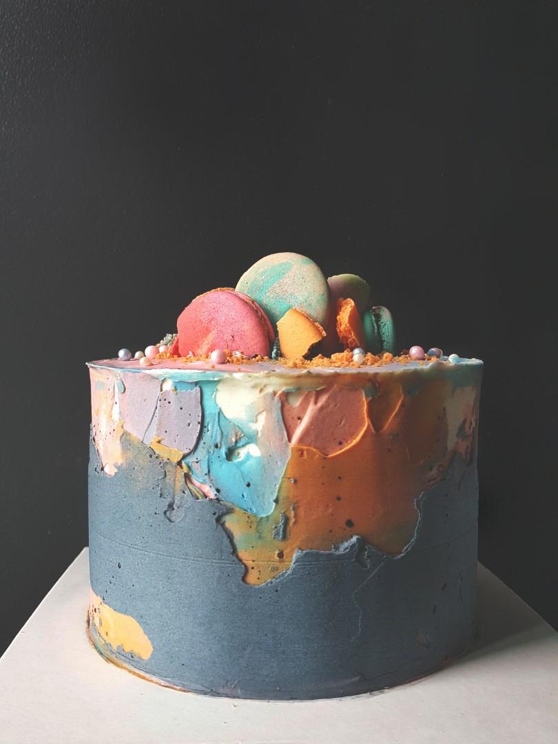 Abstract Birthday Cakes Food Drinks Baked Goods On Carousell