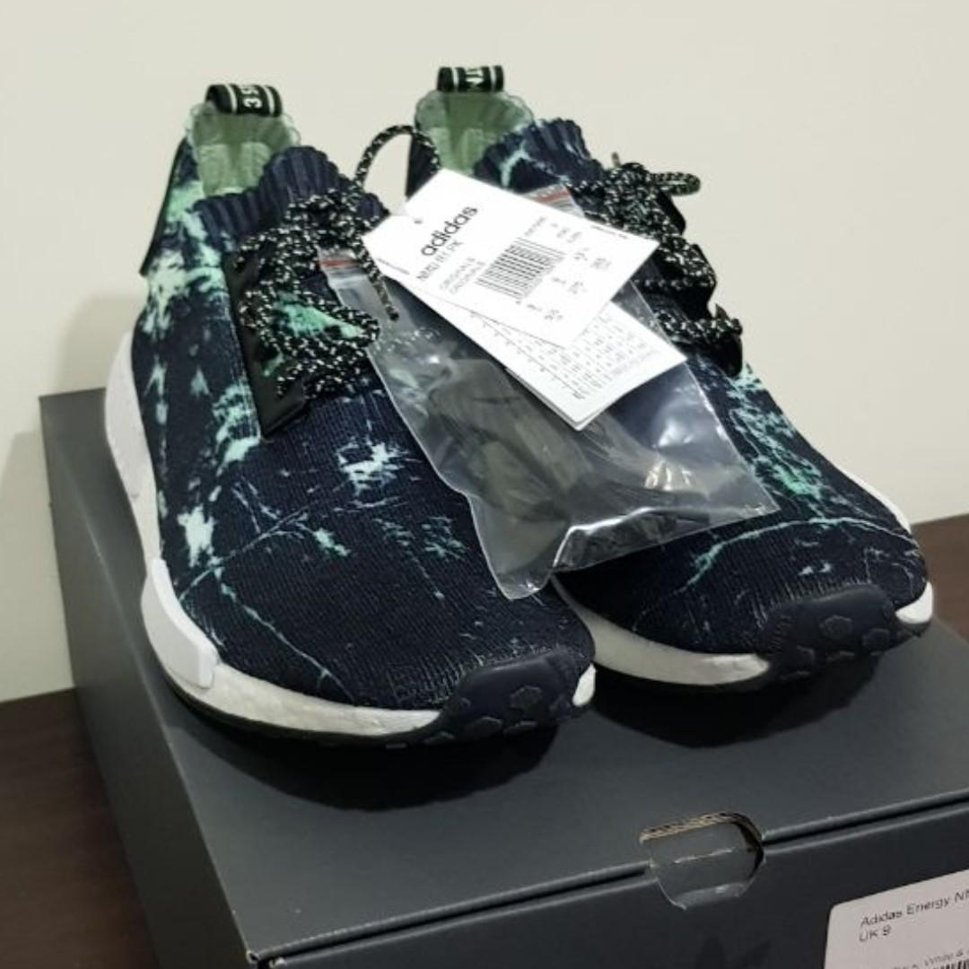 Adidas energy nmd r1 pk core black white & aero green 2025