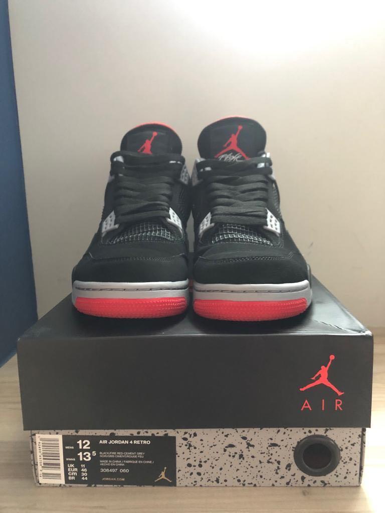 jordan retro 4 bred size 12