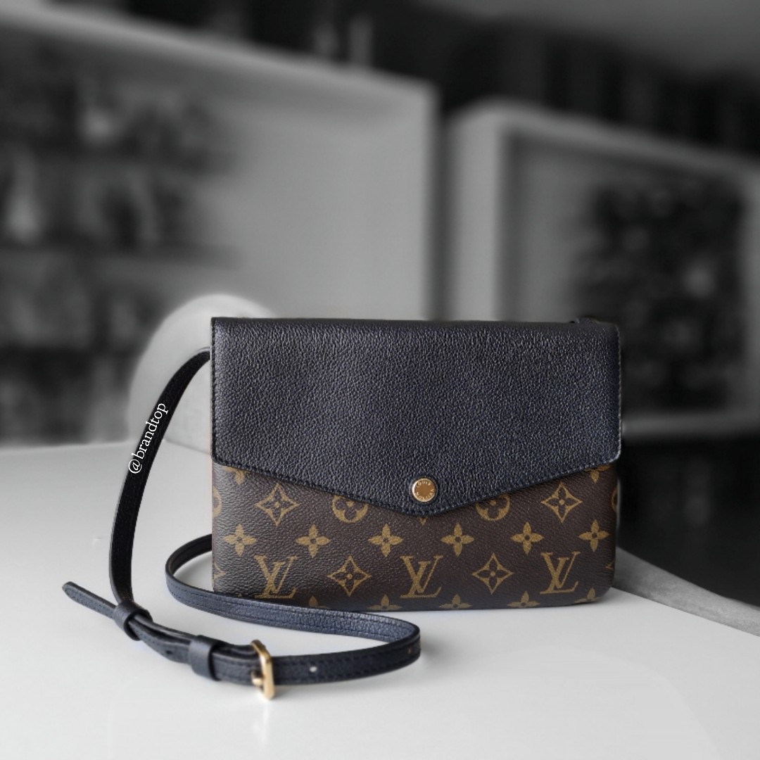 Authentic Louis Vuitton LV Twice Twinset Crossbody Bag in Black Noir  Monogram, Luxury, Bags & Wallets on Carousell