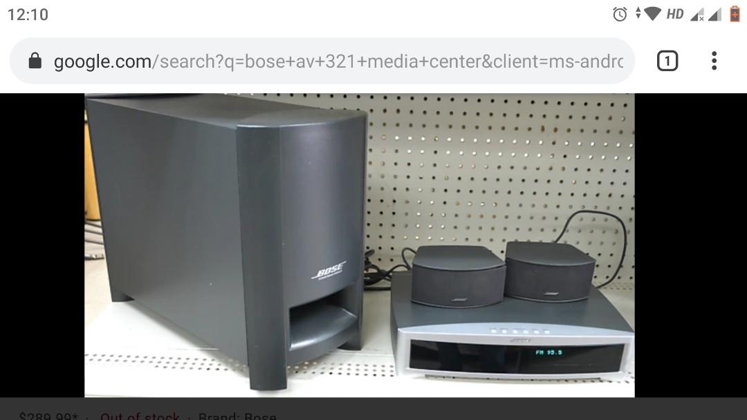 bose 321 media center