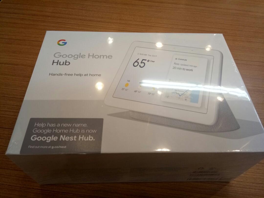 google home hub box
