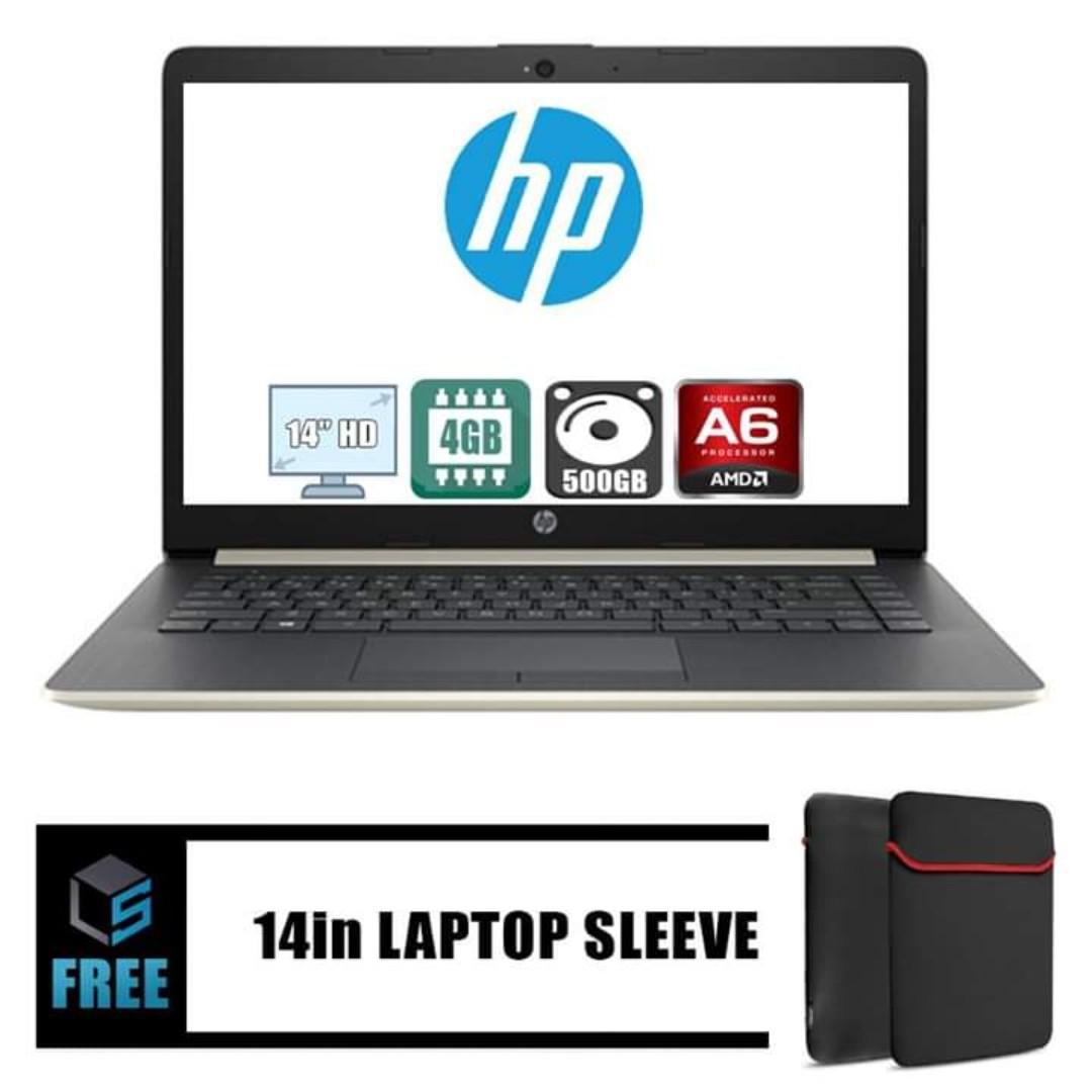 Brand New Hp Laptop 14s Amd A6 4gb 500 Hdd 14in Hd Electronics Computers Laptops On Carousell