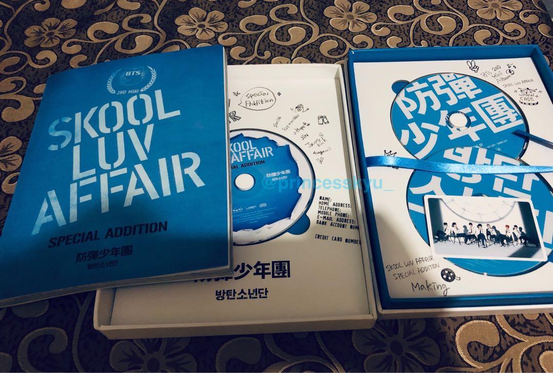 BTS Skool Luv Affair Special Addition with Group Photocard, Hobbies