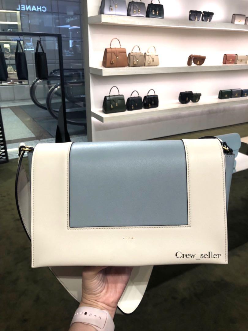 Celine frame bag BLUE OPTIC WHITE