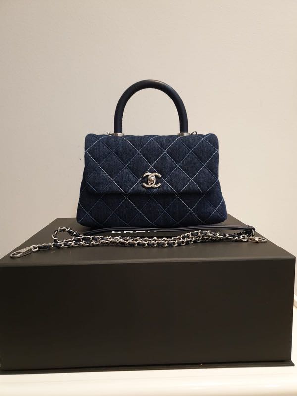 Chanel coco handle denim clearance