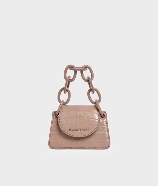 charles & keith croc effect small wallet