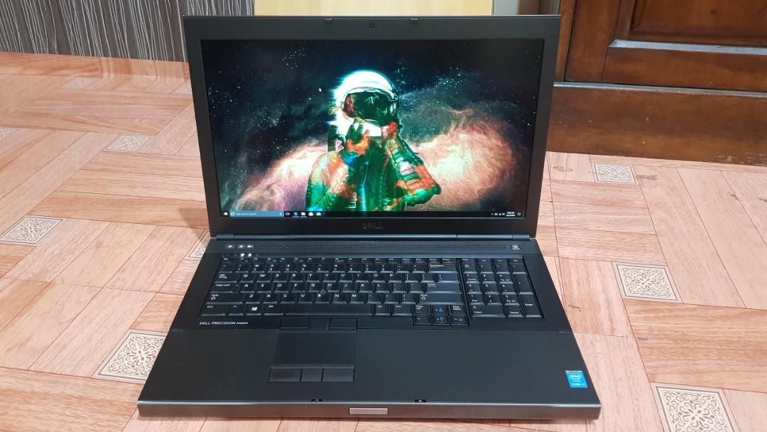 Dell Precision M6800 I7 4800mq Nvdia Quadro K5100m 8gb Ram32gb Ssd240gn Hdd1tb 17 Inch Fhd Elektronik Komputer Laptop Di Carousell