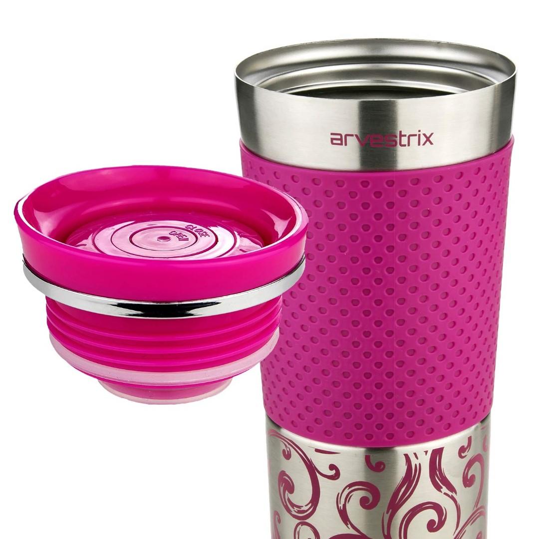 E0180 Arvestrix Vacuum Insulated Coffee Travel Mug Stainless Steel