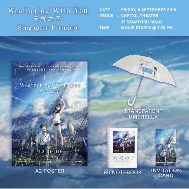 Get Wallpaper Exclusive Weathering With You Early Singapore Premiere Limited For Android