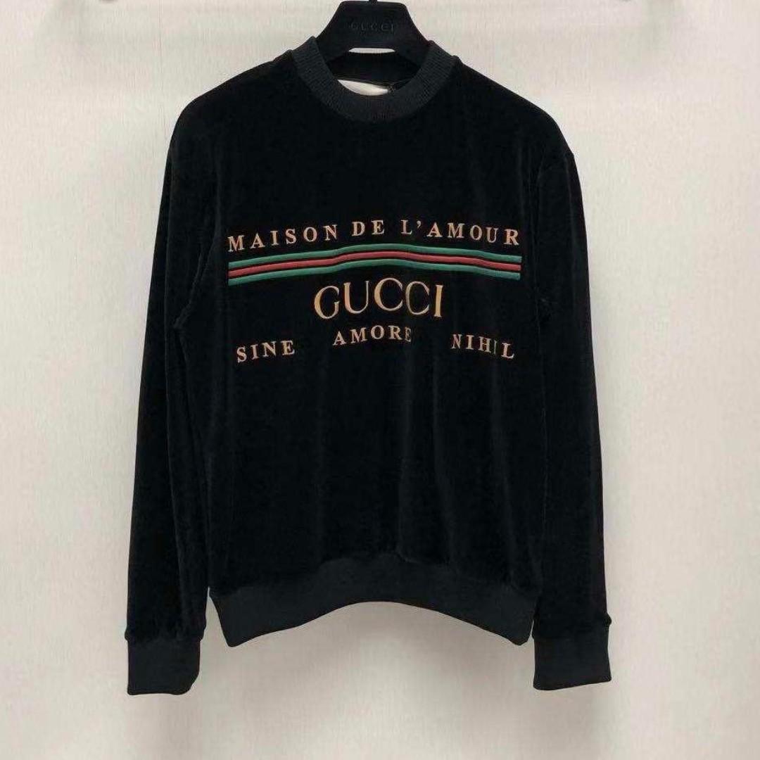 gucci velvet sweatshirt