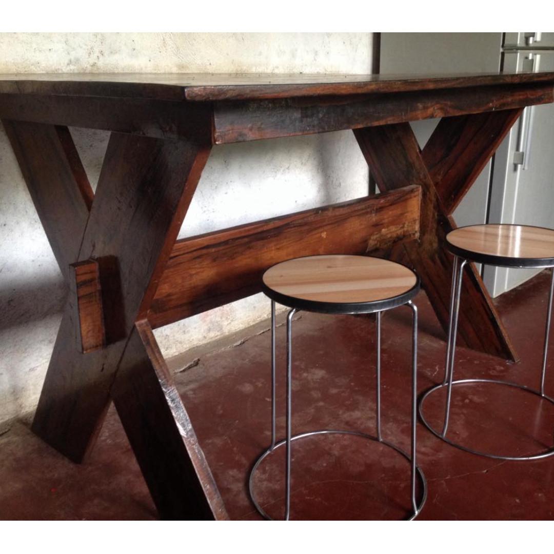 Kamagong Dining Table 6 Seater Home Furniture Furniture Fixtures Tables Chairs On Carousell