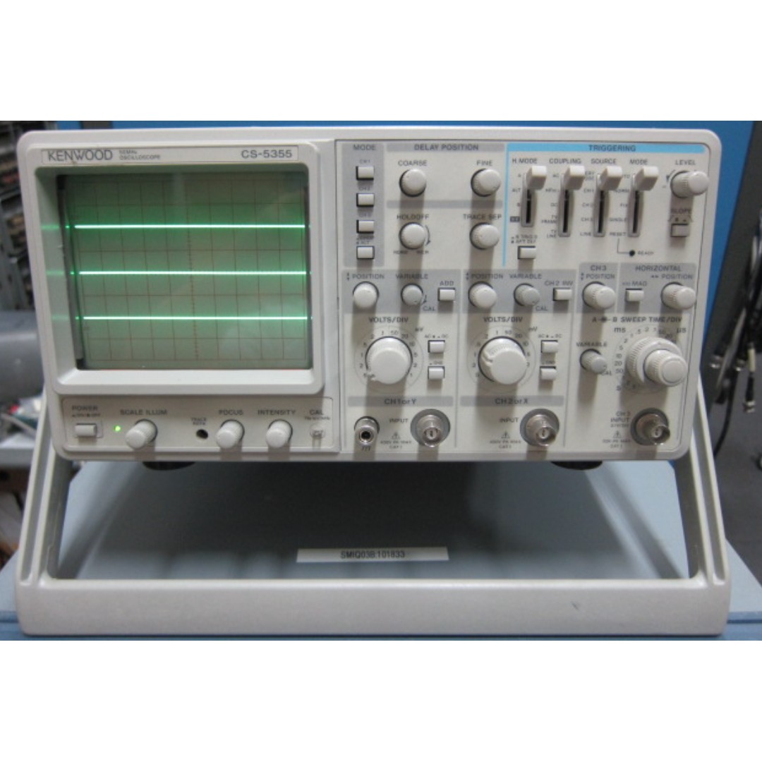 Kenwood CS5355 50MHz 3Channel Analog Oscilloscope (Made in Japan
