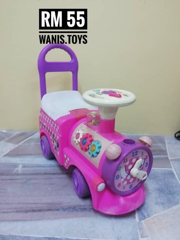KIDDIELAND DISNEY MINNIE MOUSE CHOO CHOO TRAIN RIDE ON