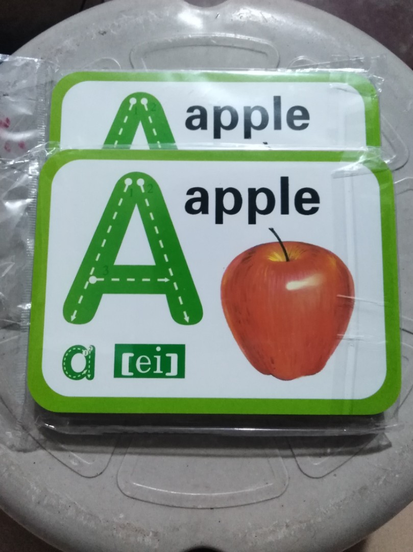 Laminated Alphabet flashcards, Hobbies & Toys, Toys & Games on Carousell