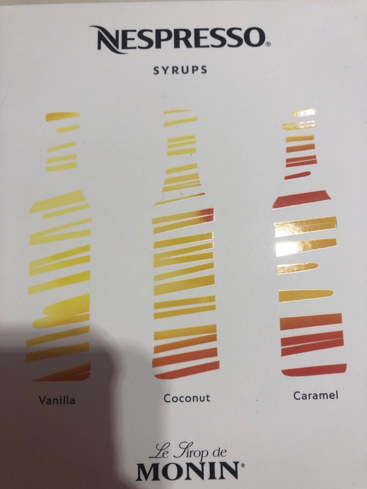 NESPRESSO Syrups {MONIN}, Food & Drinks, Beverages on Carousell