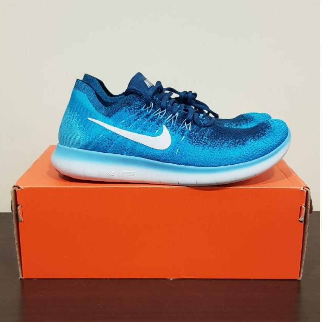 Nike Free RN Flyknit 2017 Blue BNIB Men s Fashion Footwear