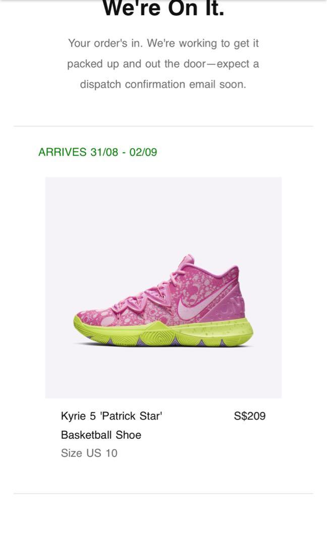 Nike Kyrie 5 Patrick Star Us10 Men S Fashion Footwear Sneakers