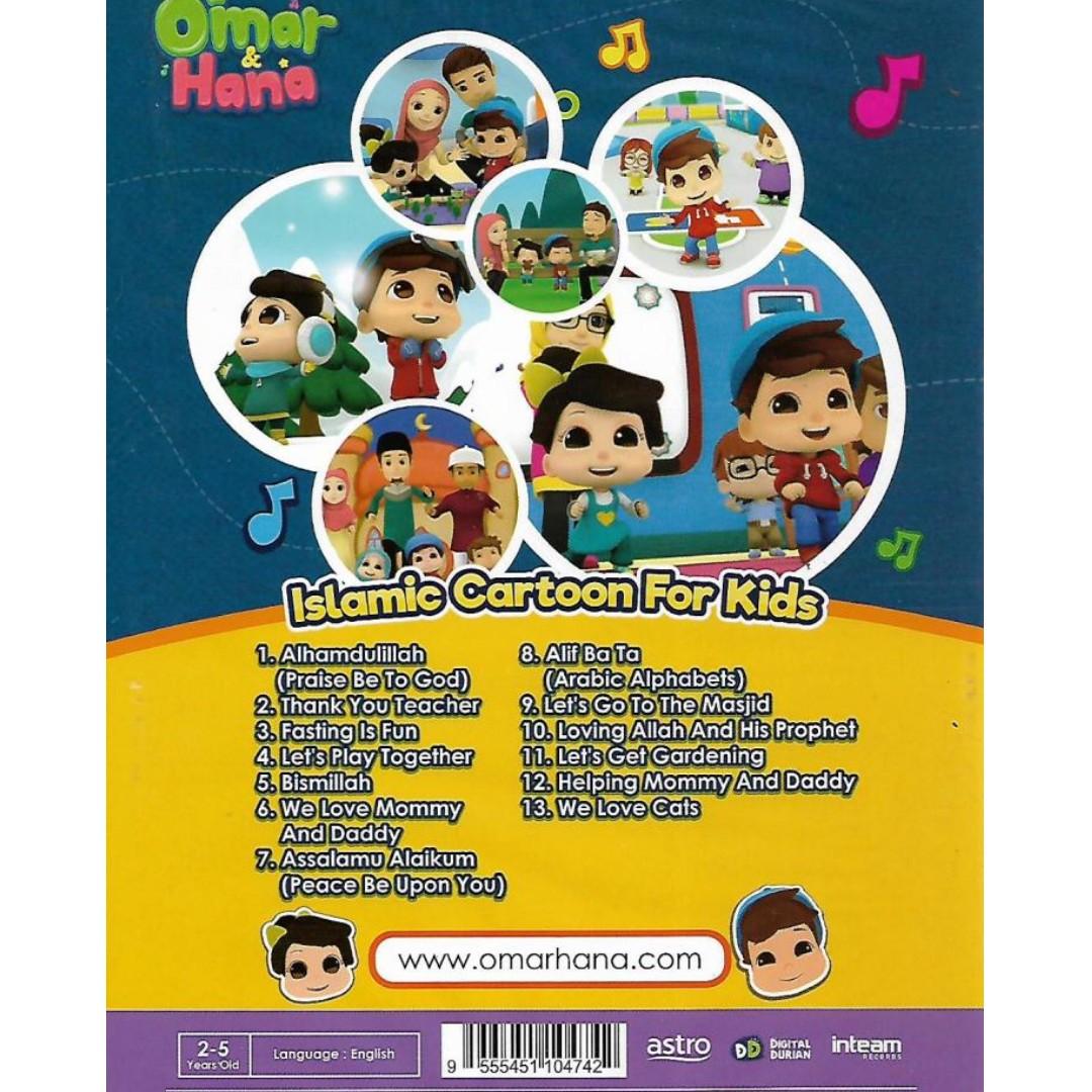 Omar Dan Hana 13 Lagu Kanak Kanak Islam Vol 1 Dvd English Version Islamic Songs For Kids Music Media Cd S Dvd S Other Media On Carousell