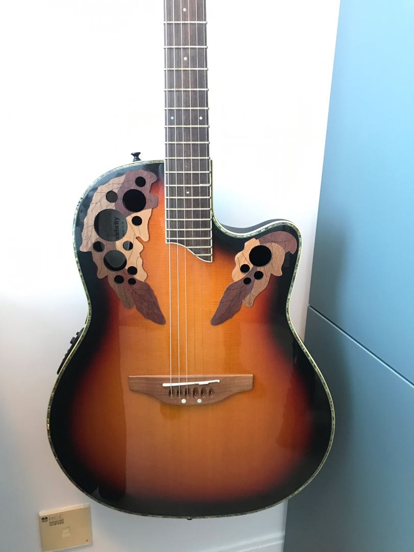 Ovation guitar cc48 acoustic, 興趣及遊戲, 音樂、樂器& 配件, 樂器