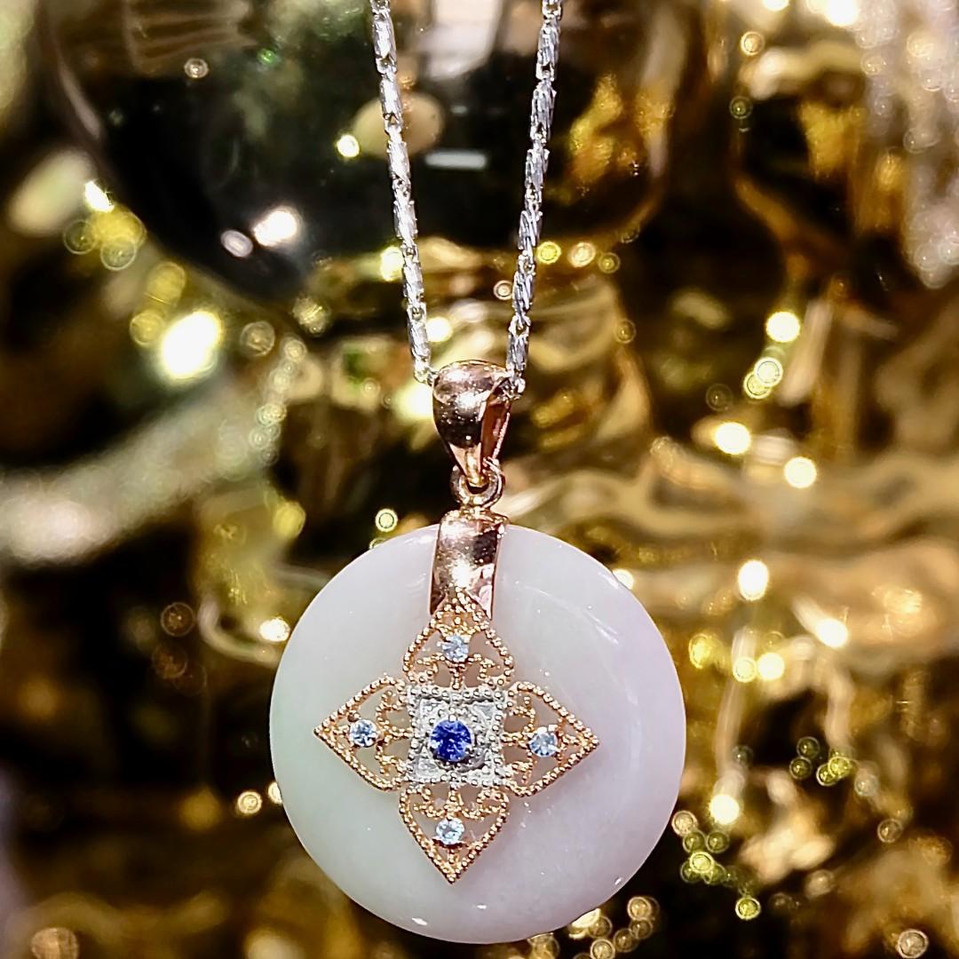 PERANKA JADE NECKLACE BLUE SAPPHIRE TOPAZ PERANAKAN JEWELRY BESPOKE SINGAPORE 2019 74