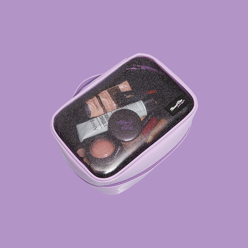 Ready Stock Almost Blue Transparent Make Up Pouch Entertainment