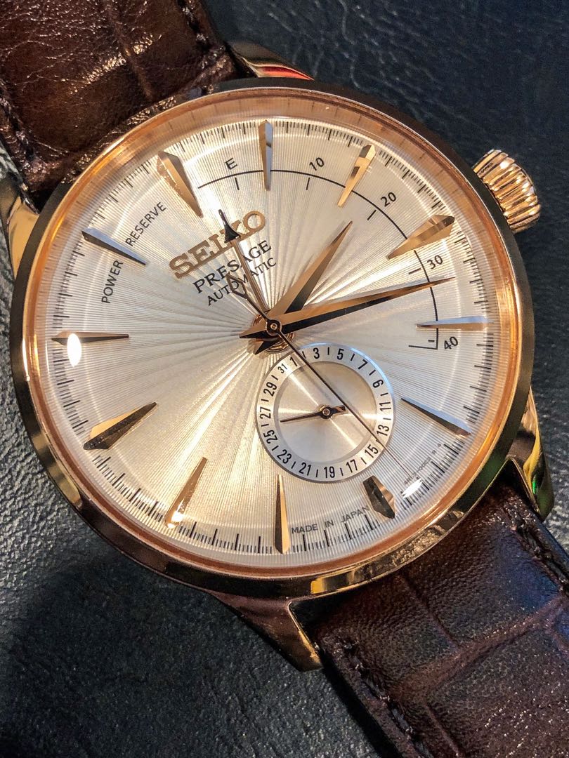 Seiko Presage Sidecar Cocktail SARY082 SSA346J1 rose gold PVD plated,  Luxury, Watches on Carousell